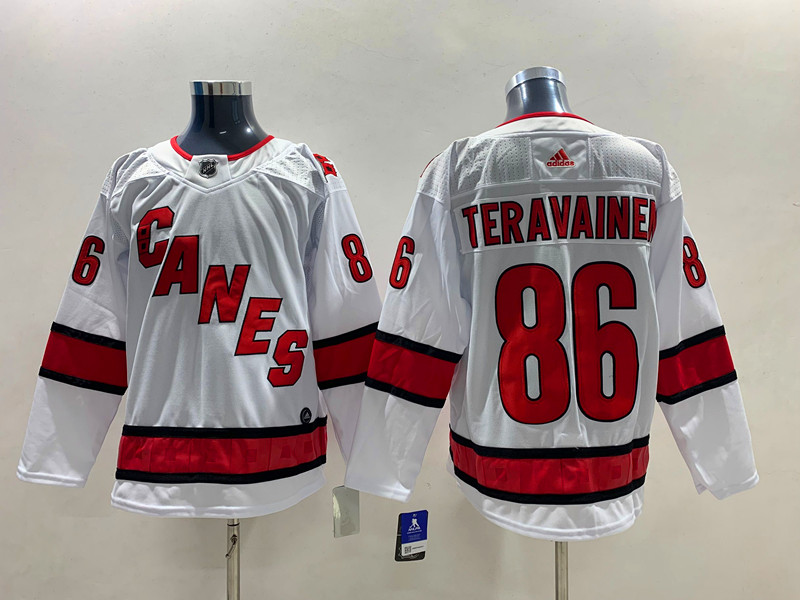 Men's Carolina Hurricanes Teuvo Teravainen #86 White Jersey